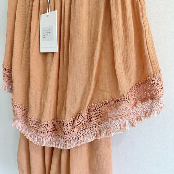 The Jetset diaries javasu Shorts romper New Xs Boho Tasseled Festival - Picture 3 of 5